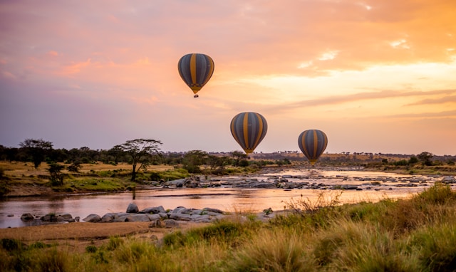 Hot Air Balloon Safari at Sunrise